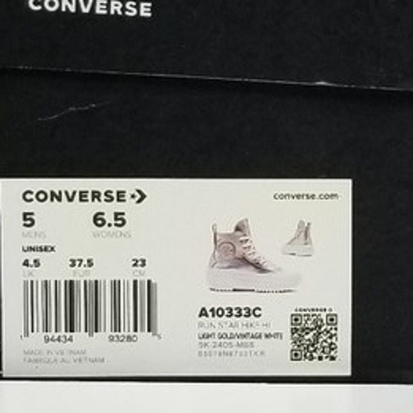 Converse Unisex Run Star Western Hikers Women's 6.5 Gold/ Silver A10333C NWT - Picture 9 of 9